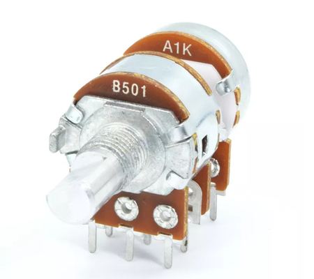 Chiết áp kép 250v A10k 6 chân 16mm