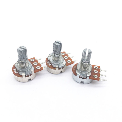 WH148 Series chiết áp điều khiển âm lượng có tuổi thọ cao Chiết áp màng carbon cho âm thanh