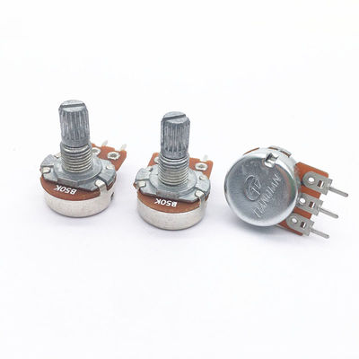 WH148 Chiết áp quay Tuổi thọ cao Điều khiển âm lượng Tuyến tính B50K B10K Chiết áp Chiết áp màng carbon cho âm thanh