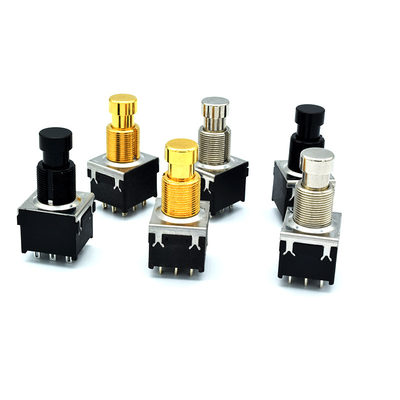 Nhà sản xuất Soft Click 3PDT Bàn đạp hiệu ứng ghi-ta Công tắc chân 9 chân Công tắc chân hiệu ứng Công tắc nút ấn