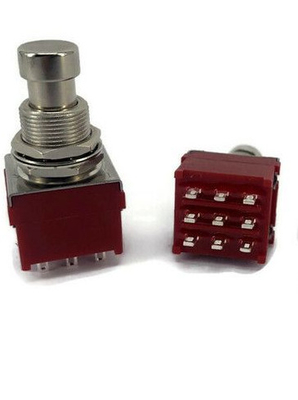 Nhà sản xuất Soft Click 3PDT Bàn đạp hiệu ứng ghi-ta Công tắc chân 9 chân Công tắc chân hiệu ứng Công tắc nút ấn