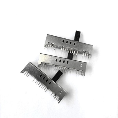 Sliver 0.3A Điện Trượt Chuyển 4P8T ngang trượt Sound Bảng điều khiển