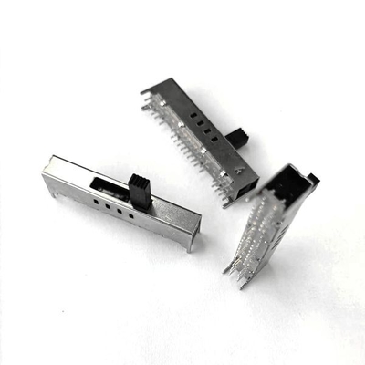 Sliver 0.3A Điện Trượt Chuyển 4P8T ngang trượt Sound Bảng điều khiển
