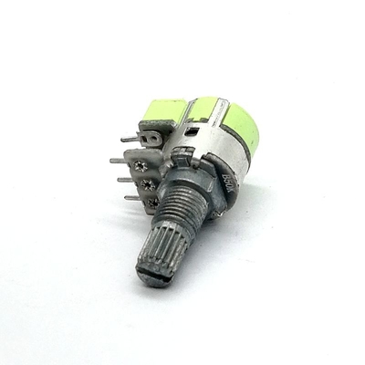 Chiết áp quay kép 12mm Bộ phim Carbon 100k Điều khiển âm lượng 6 chân