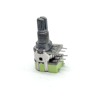 Chiết áp quay kép 12mm Bộ phim Carbon 100k Điều khiển âm lượng 6 chân