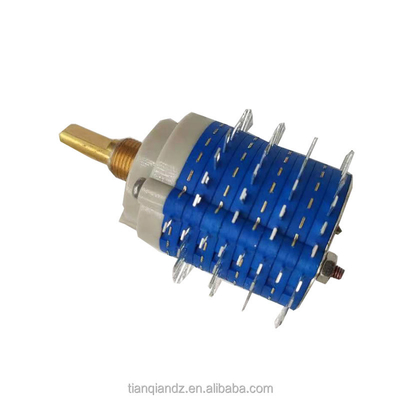 Công tắc băng tần-SR38 2 cực 6 vị trí Công tắc xoay để chuyển đổi tần số, cửa tự động