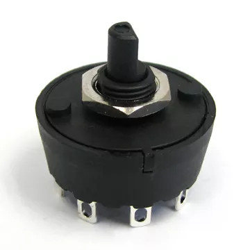 Máy ép trái cây 29mm Công tắc quay liên tục 6A 1 cực Quạt công tắc quay 12 chiều