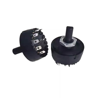 Máy ép trái cây 29mm Công tắc quay liên tục 6A 1 cực Quạt công tắc quay 12 chiều