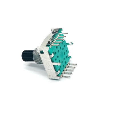 17mm Một cực đơn Ba cực Công tắc xoay 0,3A 100k Log chiết áp