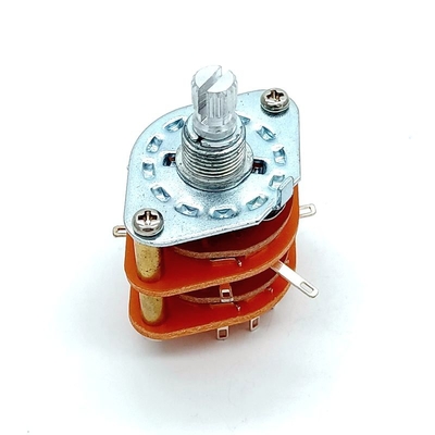 Đường kính 29mm 12 Vị trí Công tắc xoay 0,3A