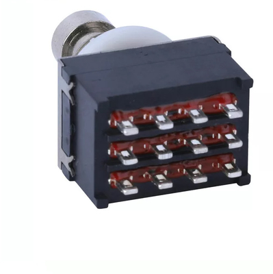 0.8mm Thường đóng Chuyển đổi thời điểm Footswitch 4PDT 12 Pin