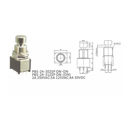 Công tắc chân 3PDT Guitar 9 PIN Dpdt Công tắc ngắt True Bypass