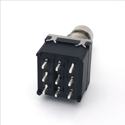 SF17 10000 Chu kỳ 2pdt Công tắc 9 chân Nút nhấn Chân 100ohm
