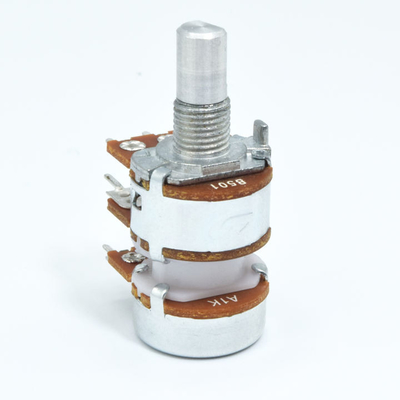 Chiết áp hình côn âm thanh 5k dọc 16mm Chiết áp đôi Gang