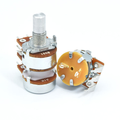 Chiết áp hình côn âm thanh 5k dọc 16mm Chiết áp đôi Gang