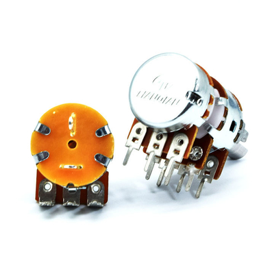 Chiết áp hình côn âm thanh 5k dọc 16mm Chiết áp đôi Gang