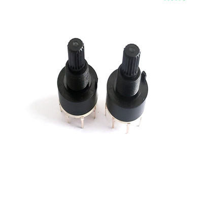 Nhựa 16mm 8 vị trí Công tắc quay Tủ lạnh đơn cực 0.3A Sưởi ấm