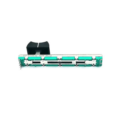 Đòn bẩy kim loại tùy chỉnh Carbon phim tuyến tính 60mm 10K trượt tuyến tính Chiết áp được sử dụng cho bảng điều khiển âm thanh Tai nghe và micrô