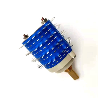 Đa phần 38mm 24 Vị trí Công tắc xoay liên tục 500V