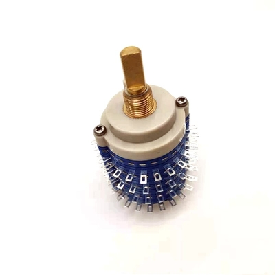 Đa phần 38mm 24 Vị trí Công tắc xoay liên tục 500V