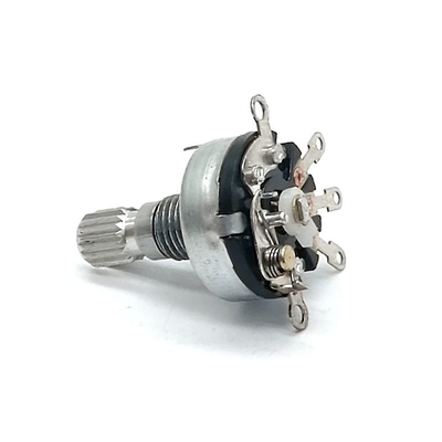 0,08W 12 Vị trí Chiết áp công tắc xoay 50ohm Nồi công tắc xoay một cực